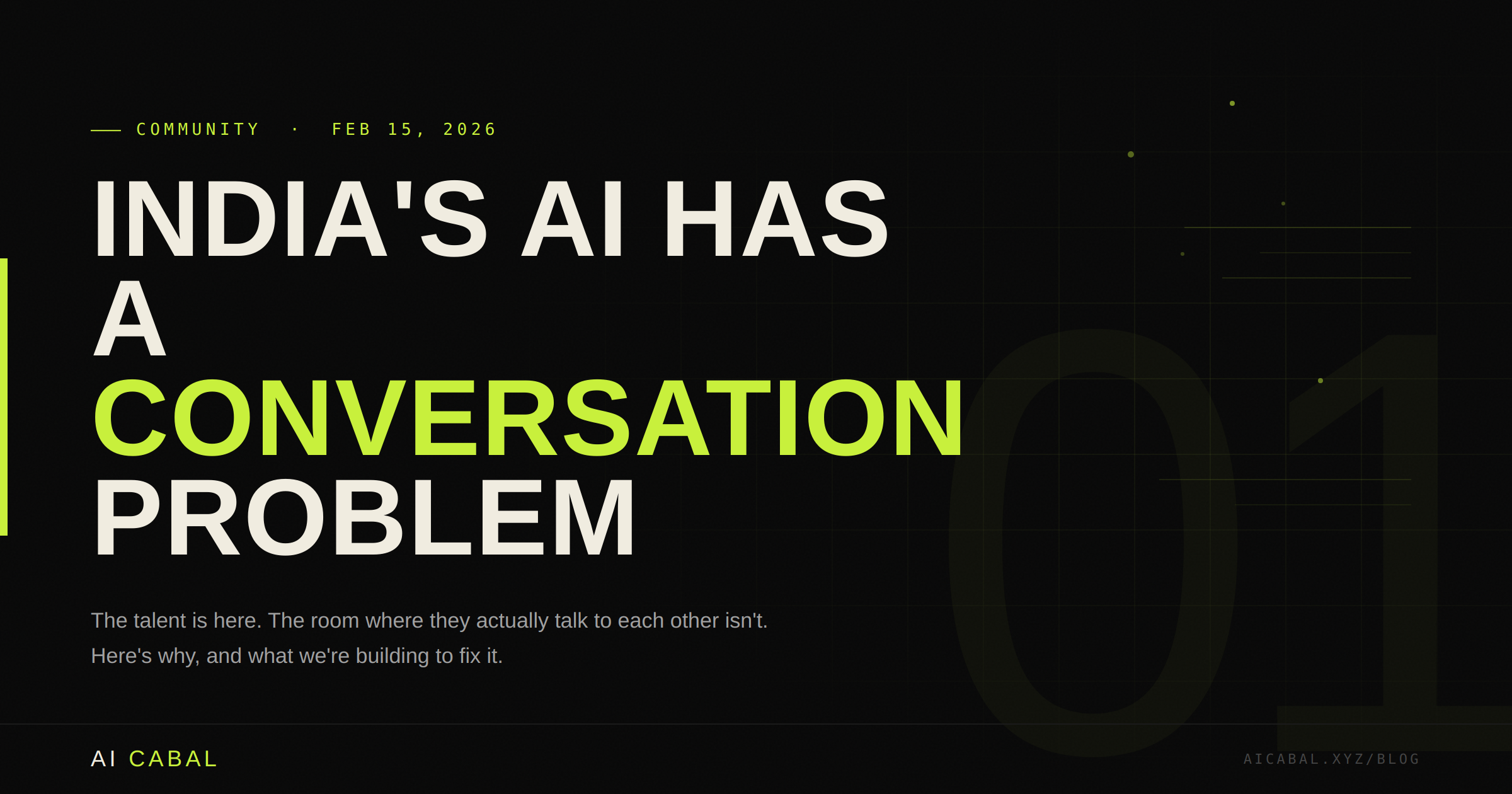 Why India's AI Community Has a Conversation Problem
